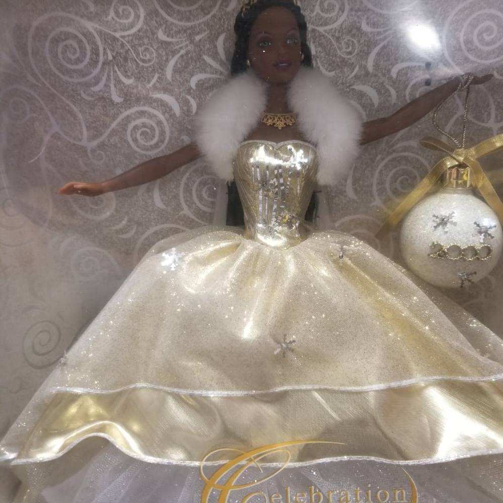 Mattel Celebration Doll in Gold and White